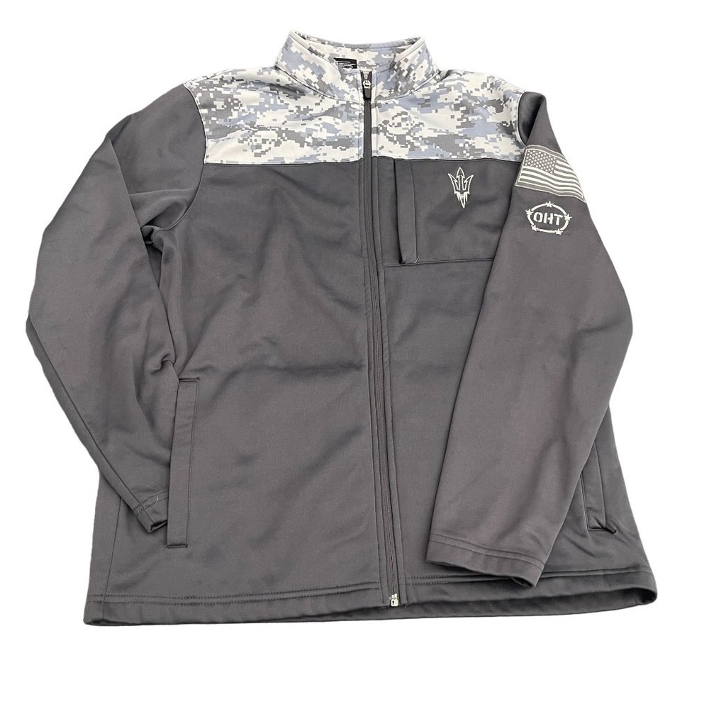 Colosseum Charcoal ASU Sun Devils OHT Full Zip Jacket, Size M - Picture 1 of 7